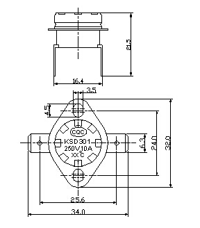 【图】ksd301温控开关原理-ksd301温控开关接线图-ksd